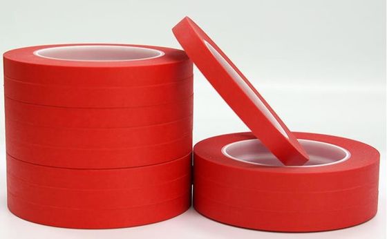 China Hittebestendig Sterk Adhesie Gekleurd Afplakband/Rode Buisband leverancier