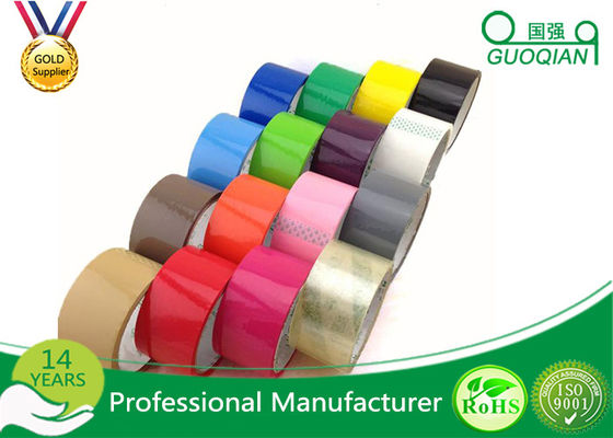 China paste de 80m Gepersonaliseerde Gekleurde Verpakkende Band Acrylkleefstof aan leverancier