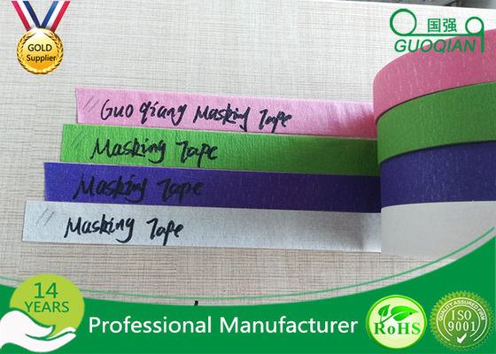 Gekleurd omfloers Document zonder Residu Rubber Afplakband 30m 48m Lengte